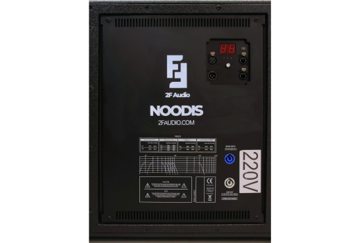 Sistema de som 2F modelo NODIS - Dual 18" Active Subwoofer