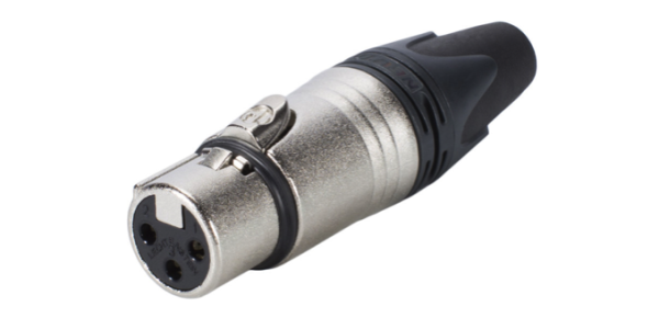 Conector XLR para cabo (Fêmea)