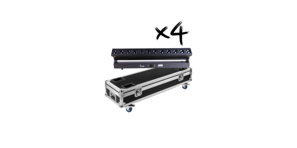 Flight Case Beam Bar With Zoom 12x40W