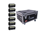 Flight case 6 em 1 – LED Moving Head Strobe