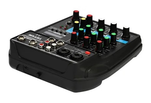 Mesa de Mistura Teyun A4 com Bluetooth, USB e Efeitos