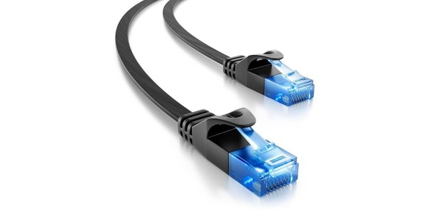 Cabo de Rede Plano CAT 6 deleyCON RJ45 | 1.5mm | Gigabit LAN 1000Mbps