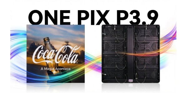 Painel LED P3.9 Outdoor 1x1m – Alta Luminosidade e Manutenção Frontal