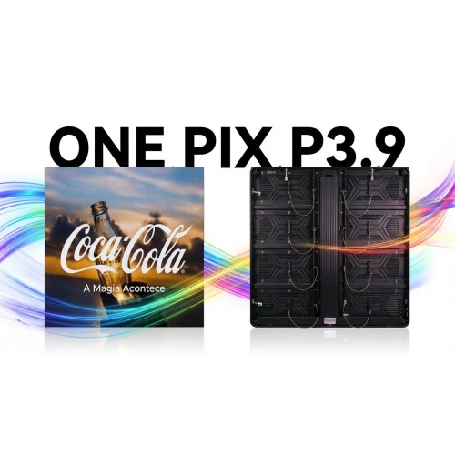 Painel LED P3.9 Outdoor 1x1m – Alta Luminosidade e Manutenção Frontal