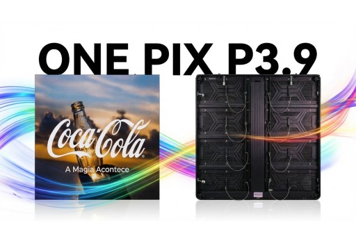 Painel LED P3.9 Outdoor 1x1m – Alta Luminosidade e Manutenção Frontal