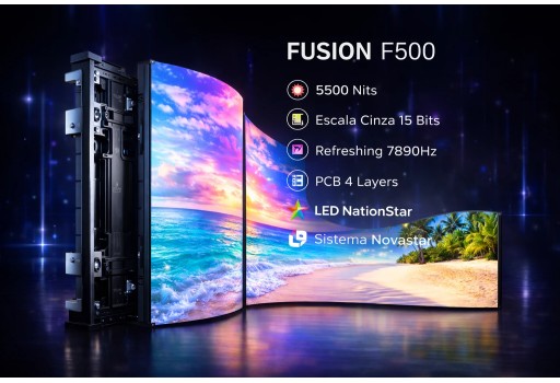 Video Led Outdoor P3.9, 500x500mm flexível