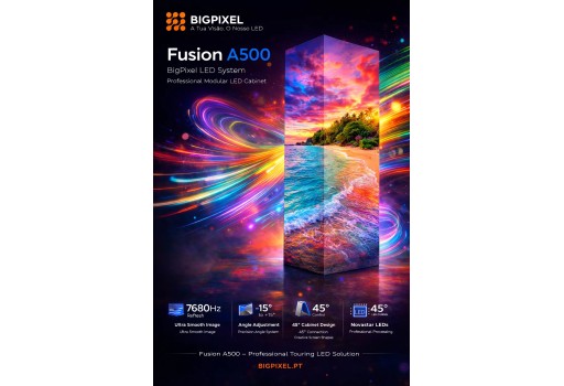 Video Led Outdoor P3.9, 500x500mm angulo 45º