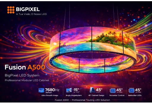 Video Led Outdoor P3.9, 500x500mm angulo 45º