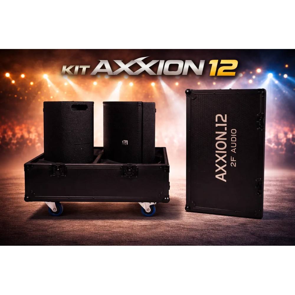 2 MONITORES SOM 2F AUDIO MODELO KIT AXXION 12 - 500W