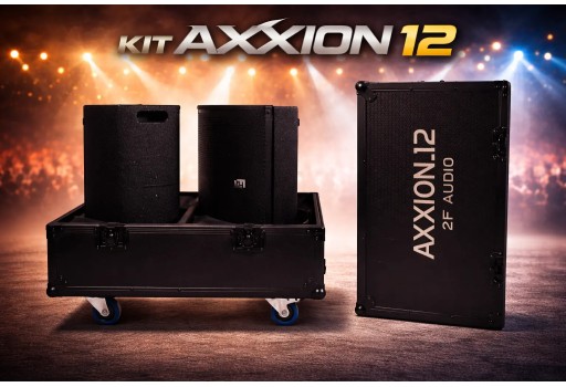 2 MONITORES SOM 2F AUDIO MODELO KIT AXXION 12 - 500W