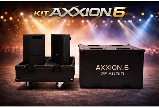 2 MONITORES SOM 2F AUDIO MODLO KIT AXXION 6
