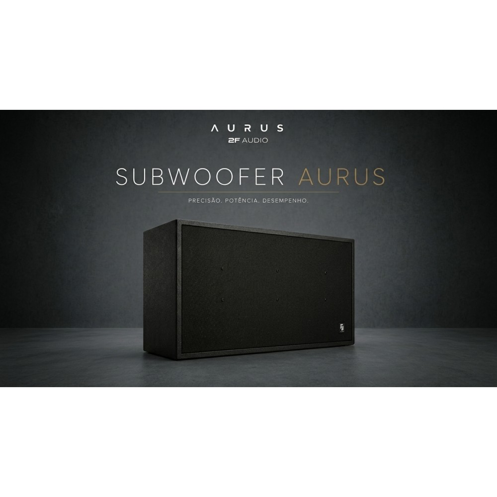 Sistema de som 2F AUDIO modelo AURUS - SUBWOOFER
