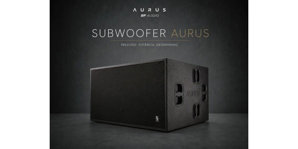 Sistema de som 2F AUDIO modelo AURUS - SUBWOOFER