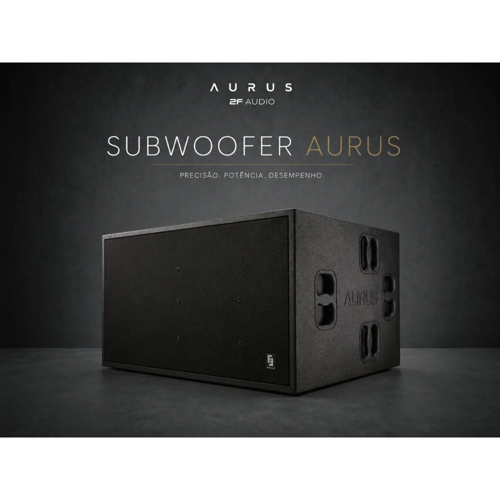 Sistema de som 2F AUDIO modelo AURUS - SUBWOOFER