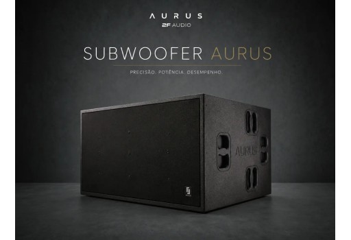 Sistema de som 2F AUDIO modelo AURUS - SUBWOOFER