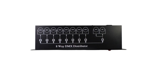 Distribuidor DMX - 8 canais Spliter