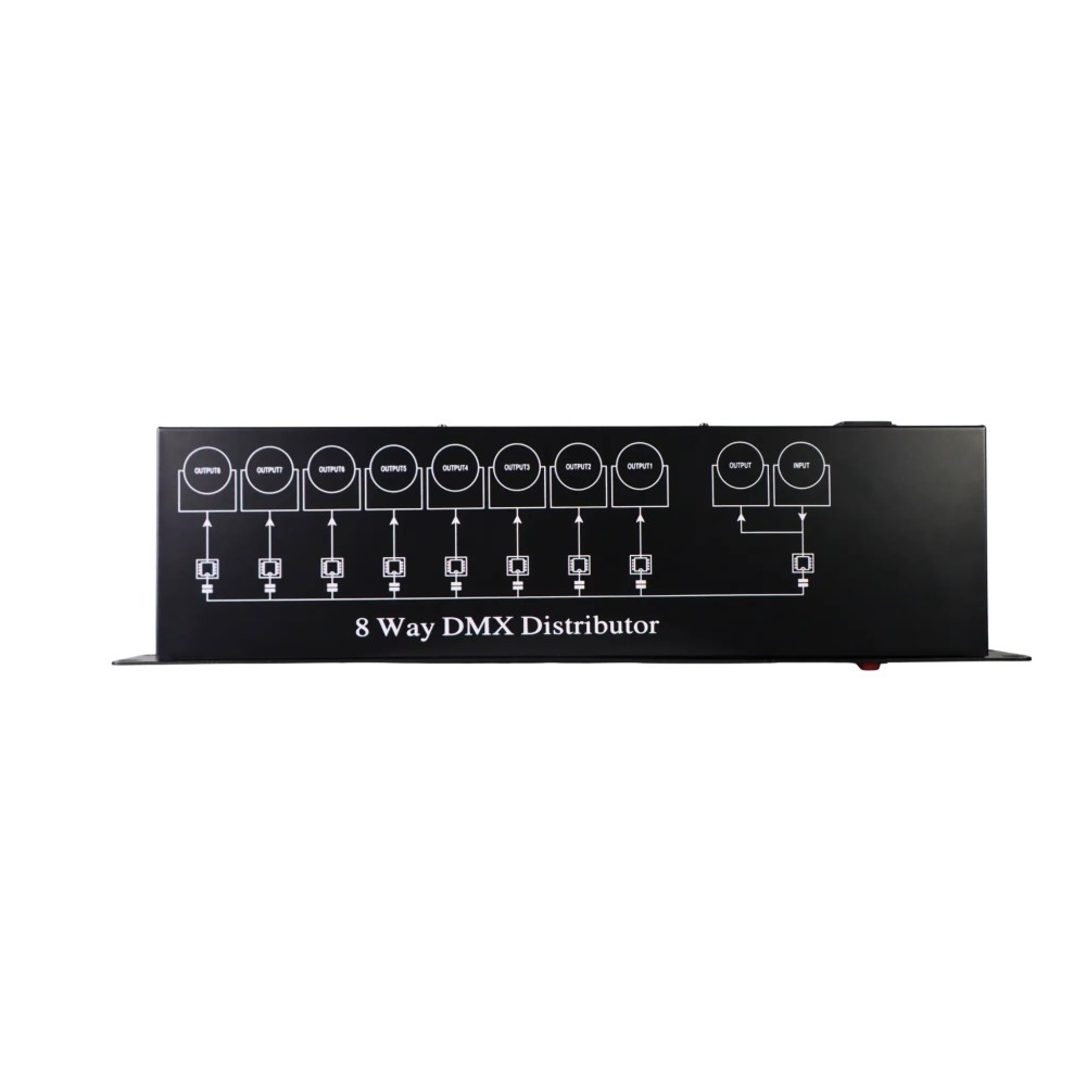 Distribuidor DMX - 8 canais Spliter