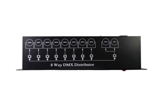 Distribuidor DMX - 8 canais Spliter