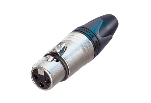 Conector XLR - NEUTRIK NC3FXX (fêmea)