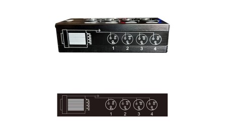 Áudio XLR e DMX Network Cable Extender kit (M/F)