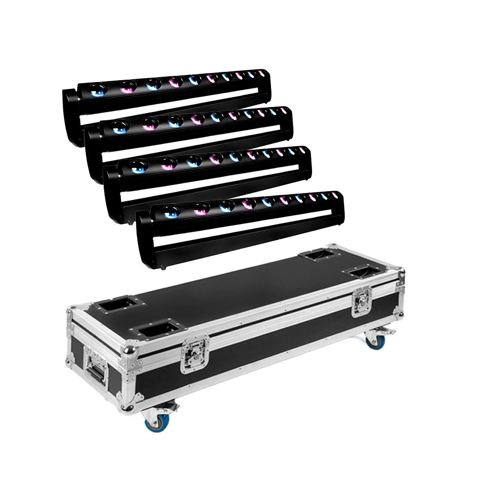 Pack 4 Beams 10X40 RBWA + Flight Case